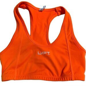 LVFT Neon Orange Sports Bra Size Small‎